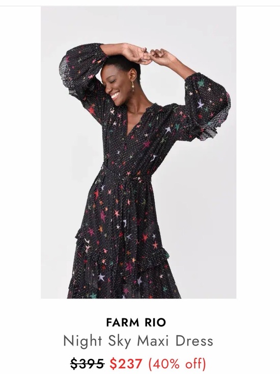 FARM Rio Dresses & Skirts - FARM Rio/ Anthropologie Night Sky Print Maxi Dress